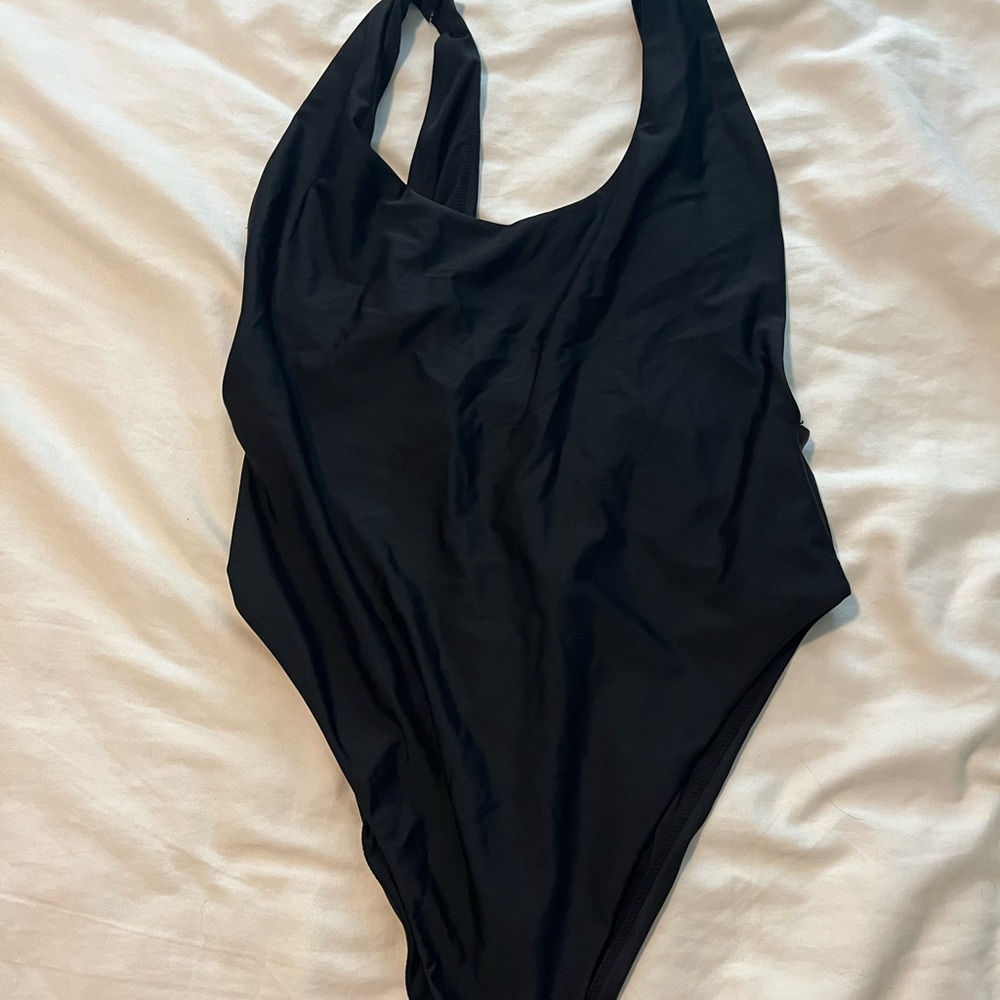 Aerie High Leg, low back, side cut out one piece swimsuit